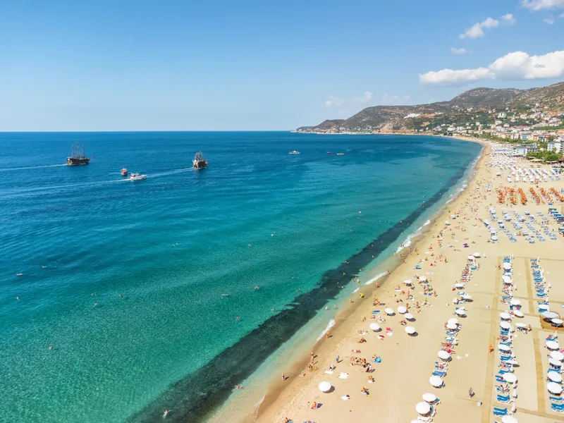 Cleopatra Beach, Alanya — Mediterranean coast of Turkey